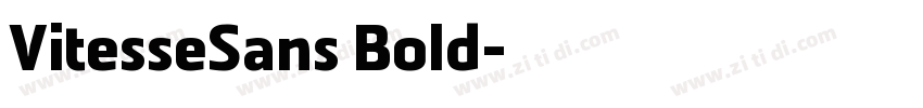 VitesseSans Bold字体转换
